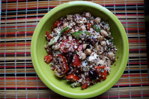 Greek Quinoa Salad - Sweet and Savory Kitchens